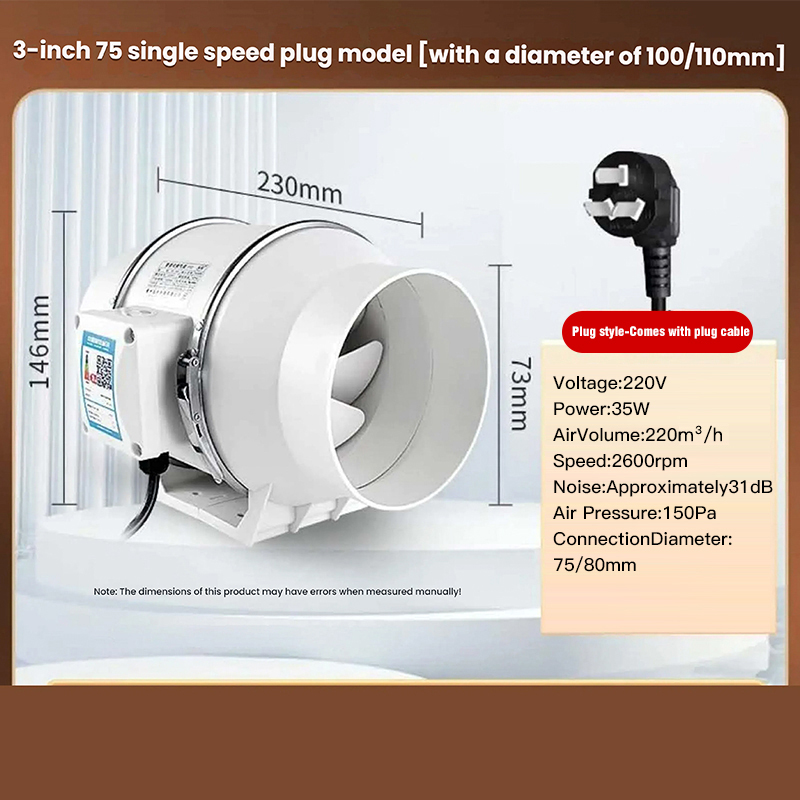 Single-Speed Plug-In Fan