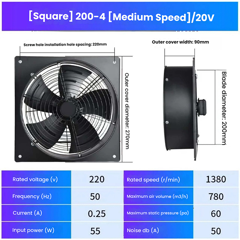 How Does the Geometry of a Square Fan Enhance Installation Flexibility in Confined Spaces?